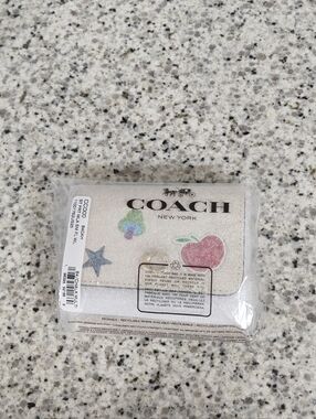Coach Mila Small Flap Wallet With Sticker Print